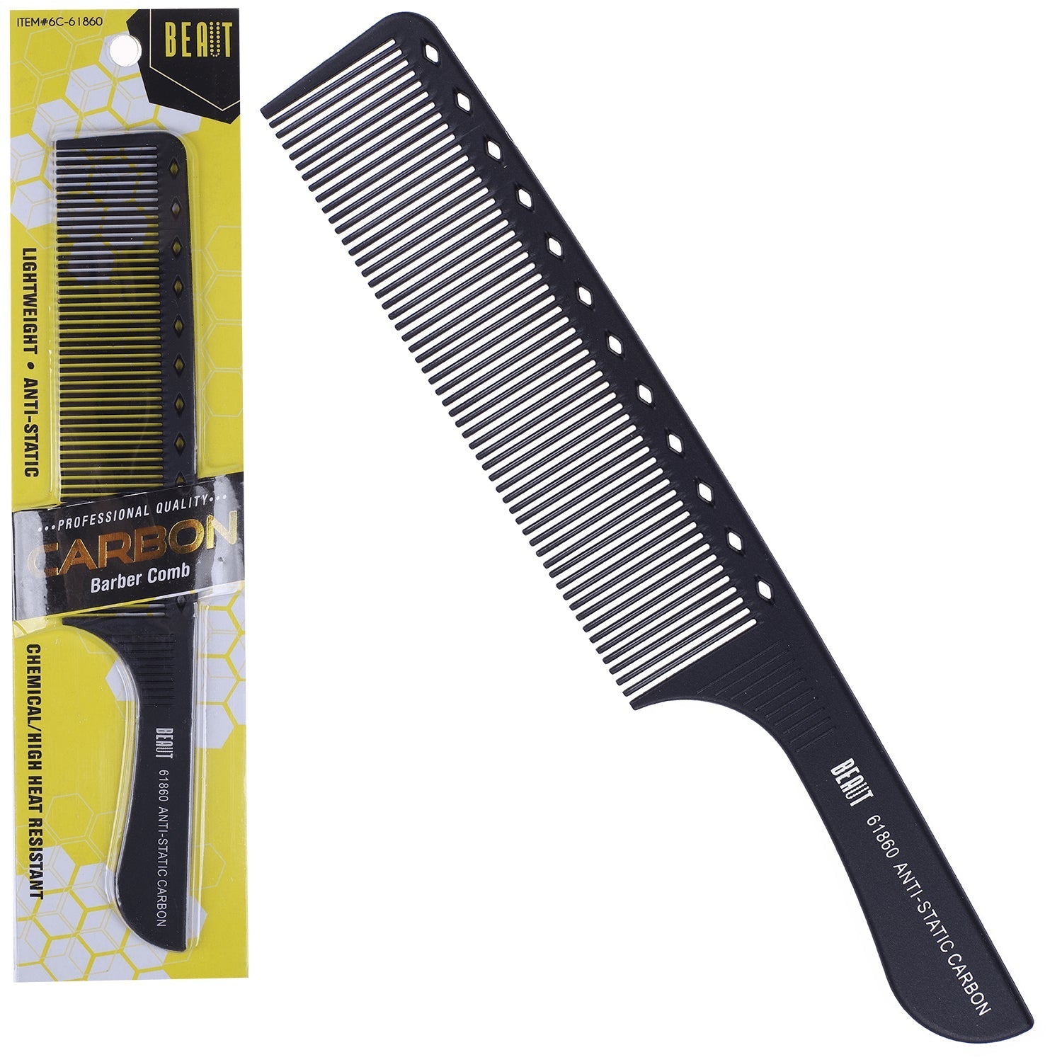Beaut Carbon Barber Comb 6C-61860