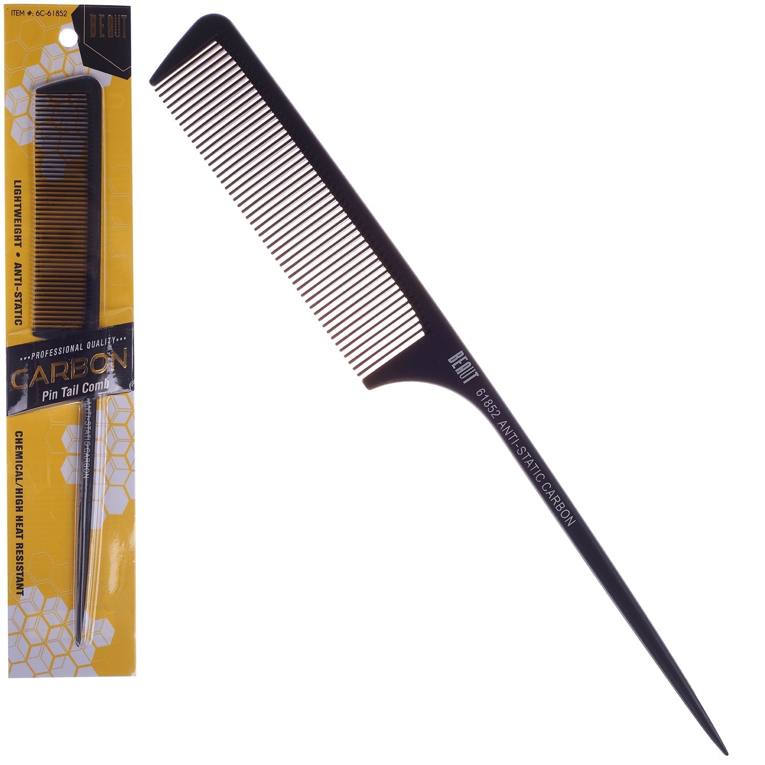 Beaut Carbon Comb - professional anti-static styling comb
