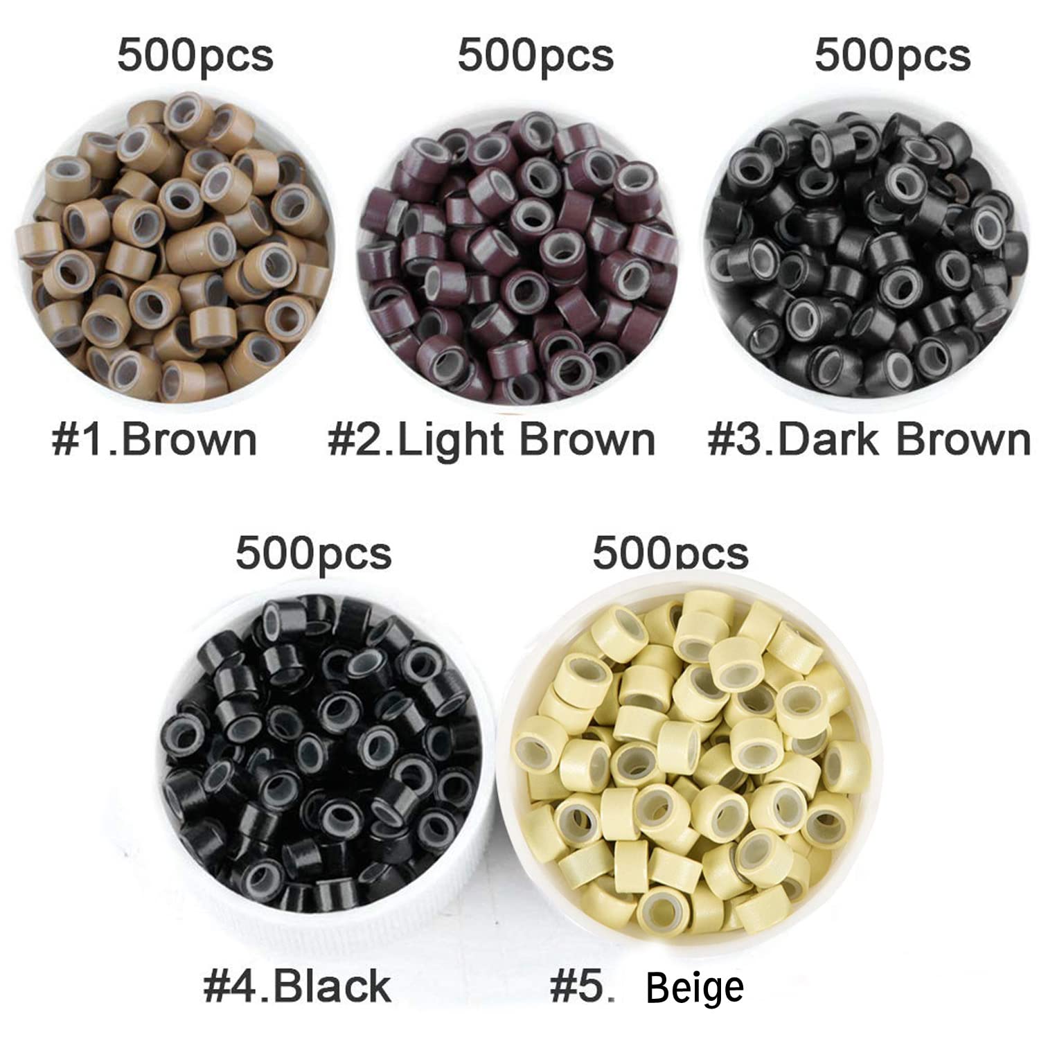 BEAUT Silicone Micro Ring 5mm - (500 pcs) - VIP Extensions