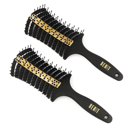BEAUT VENTED DETANGLER BRUSH W/ CERAMIC PLATE - VIP Extensions