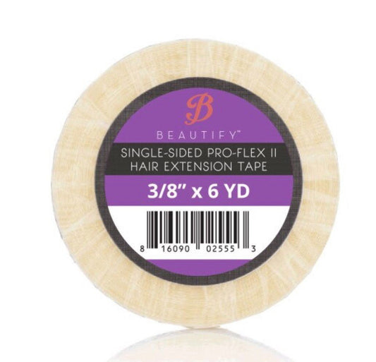 Beautify Pro - Flex II Single Sided Hair Extension Tape Roll 1/4" x 6 YD Walker NEW - VIP Extensions