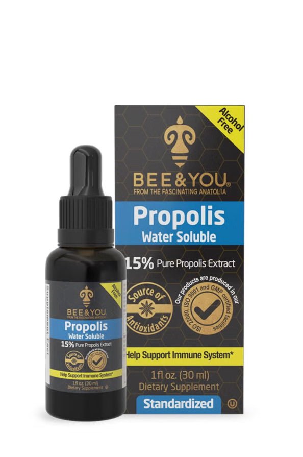 Bee&You Propolis Water Soluble Extract - Natural Immune Support & Antioxidants oz - VIP Extensions