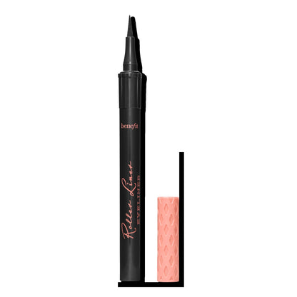 Benefit Roller Liner true matte liquid eyeliner in black, full size 1.0 mL / 0.03 fl oz, felt tip pen with cap