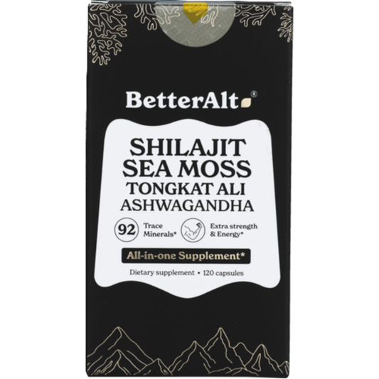 BetterAlt Shilajit Sea Moss, 120 capsules