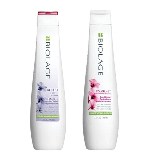 Biolage ColorLast Purple Shampoo & Conditioner Duo 13.5 oz - VIP Extensions
