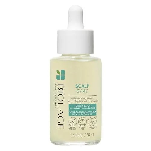 Biolage Scalp Sync Oil Balancing Serum | Absorbs & Reduces Excess Oil | For Oily Scalp | Paraben & Silicone - Free | Vegan | Cruelty Free | Leave - In Serum for Oil Reduction - VIP Extensions