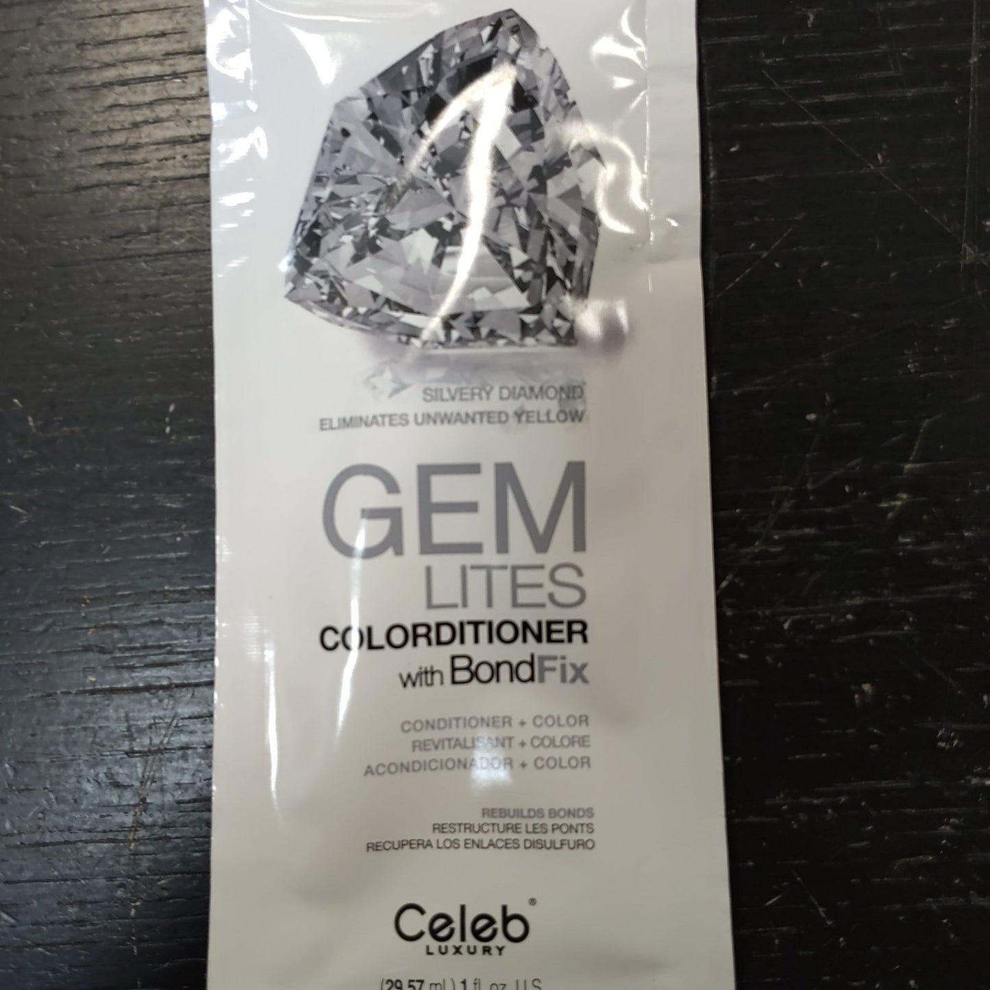 CELEB Luxury Gem Lites Silvery Diamond Colorditioner 1oz ( Packets ) - VIP Extensions