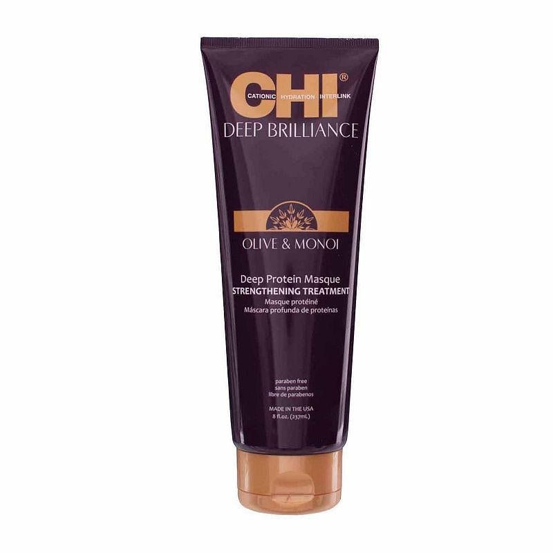 CHI Deep Brilliance Deep Protein Hair Masque Strengthening Treatment 8 oz - VIP Extensions