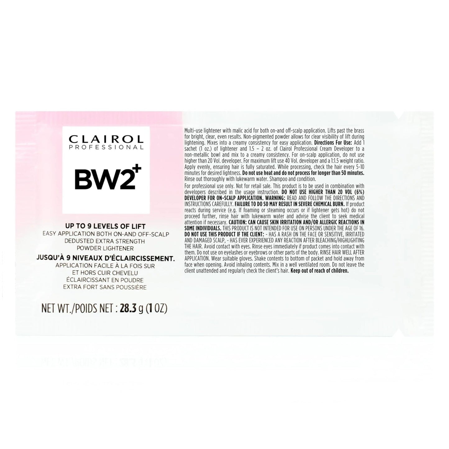 Clairol Professional BW2+ Dedusted Extra Strength Powder Lightener for Hair Highlights - VIP Extensions