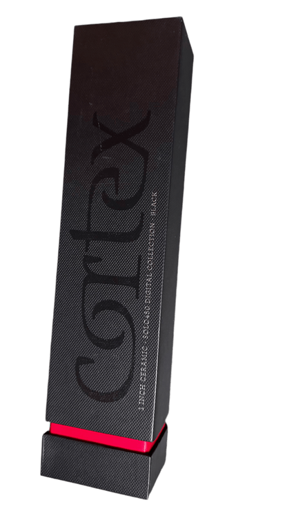 Cortex Solo Digital Analog Ceramic Flat Iron, Black, 1 Inch, 24 Ounce - VIP Extensions