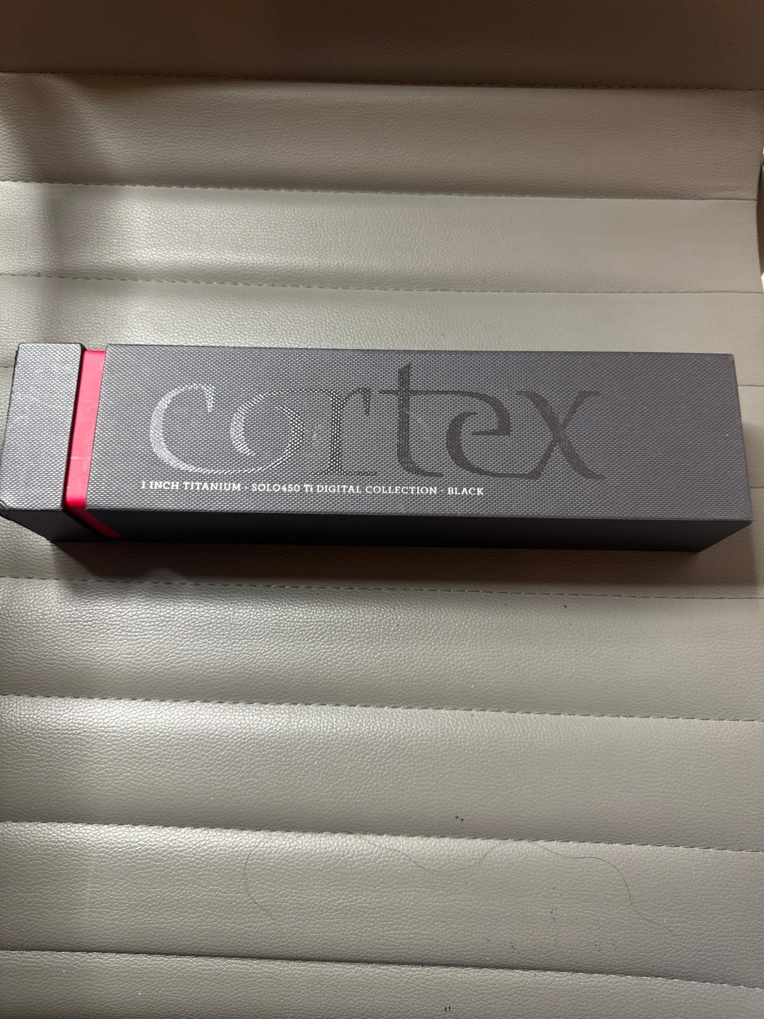 Cortex Solo Digital Analog Titanium Flat Iron, Black, 1 Inch - VIP Extensions