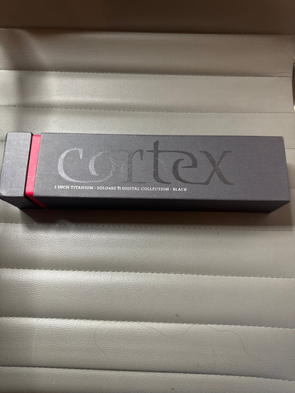 Cortex Solo Digital Analog Titanium Flat Iron, Black, 1 Inch - VIP Extensions
