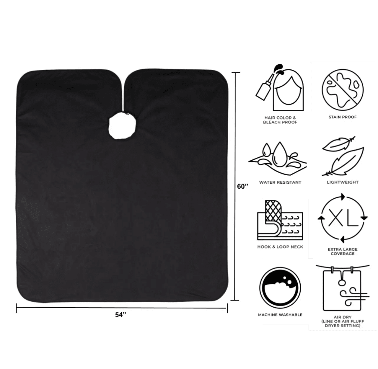 Cricket Repel All Purpose Cape Black - VIP Extensions