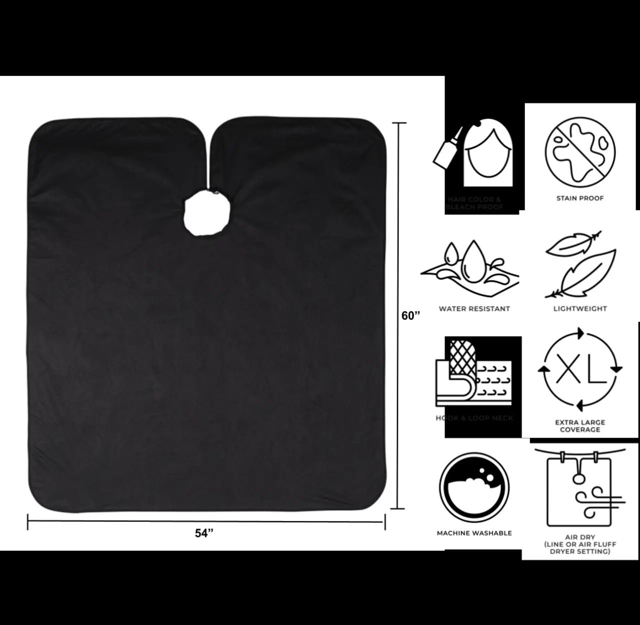 Cricket Repel All Purpose Cape Black - VIP Extensions