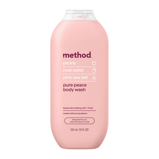 Method Pure Peace Body Wash, 18 fl oz
