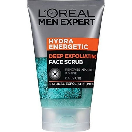 L'Oréal Paris Men Expert Hydra Energetic Deep Exfoliating Face Scrub, 100 mL