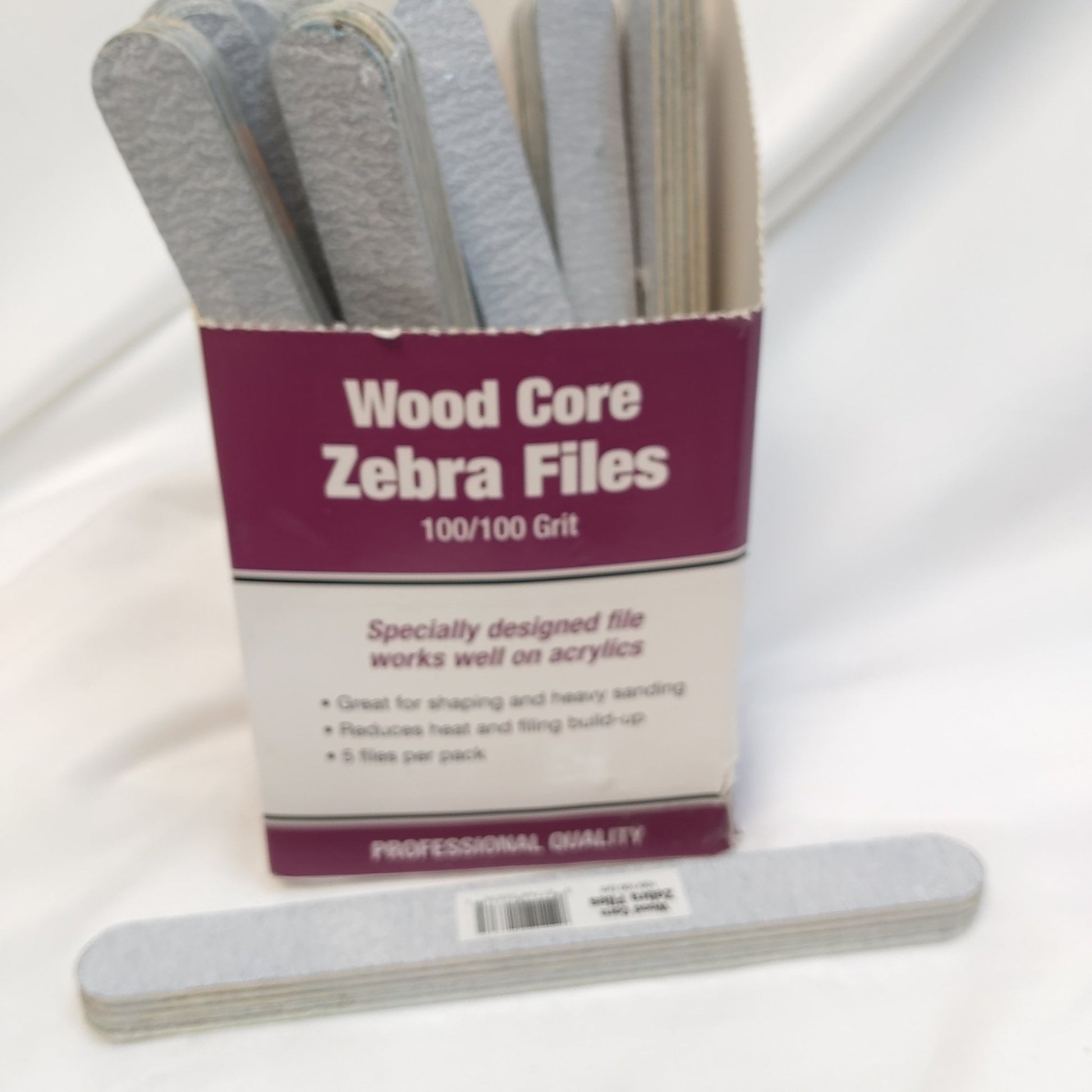 Dl professional wood core zebra files 5 pcs - VIP Extensions