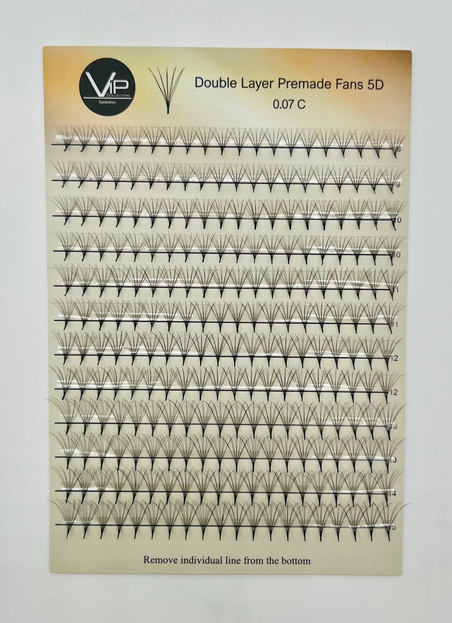 Double Layer Premade Fans 5D 8D MIX 8 - 15 - VIP Extensions
