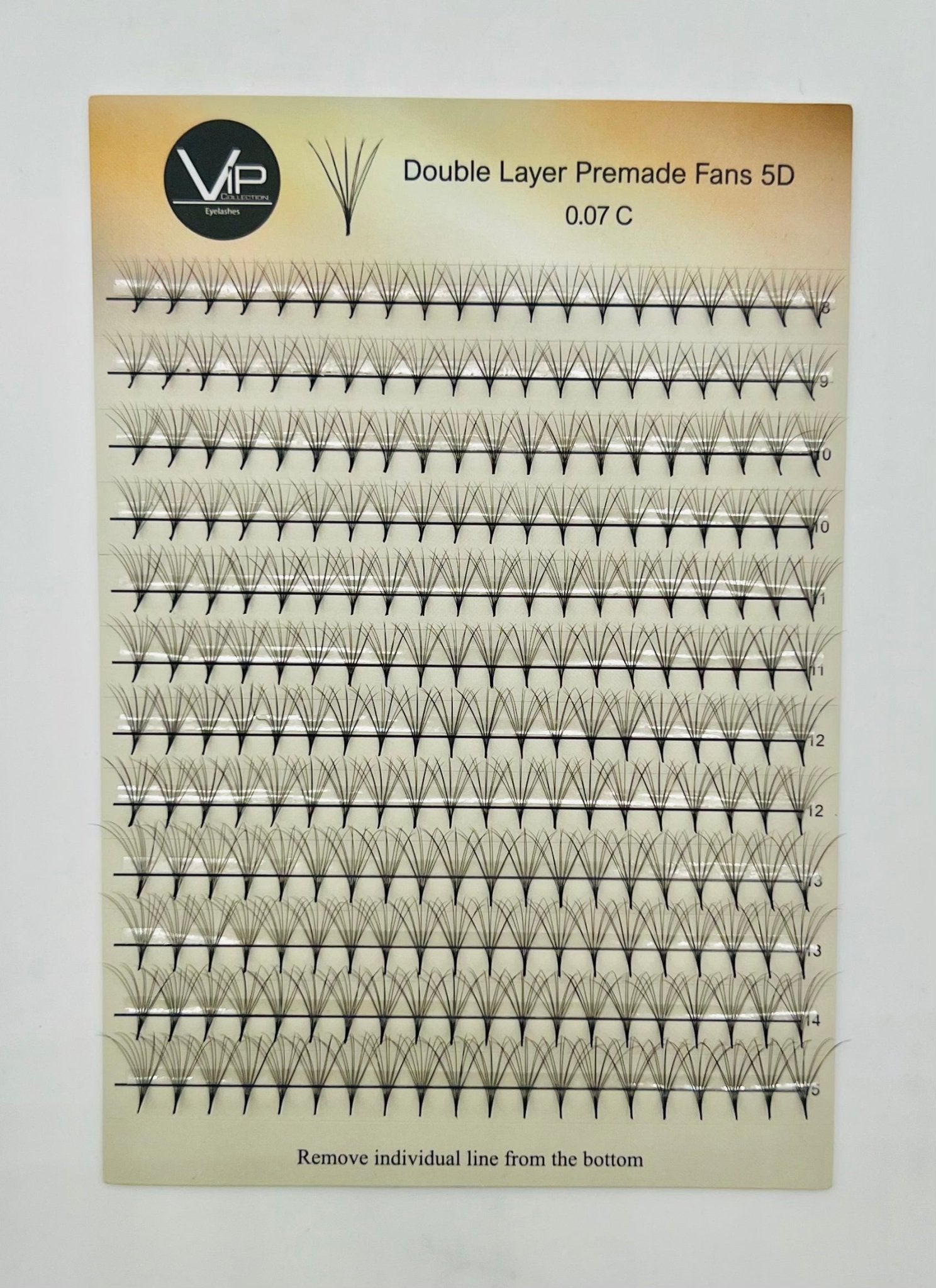 Double Layer Premade Fans 5D 8D MIX 8 - 15 - VIP Extensions