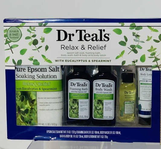 DR Teals Bath and Body Regimen Relax & Relief Gift Set: Eucalyptus & Spearmint - VIP Extensions
