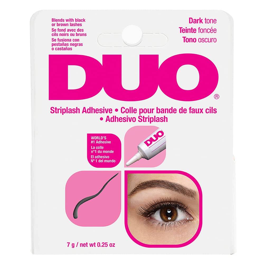 DUO Strip Eyelash Adhesive for Strip Lashes, Dark Tone, 0.25 oz, - VIP Extensions