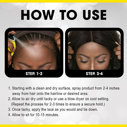 Ebin Wonder Lace Bond Adhesive Spray 180ml - 6.08fl oz - VIP Extensions