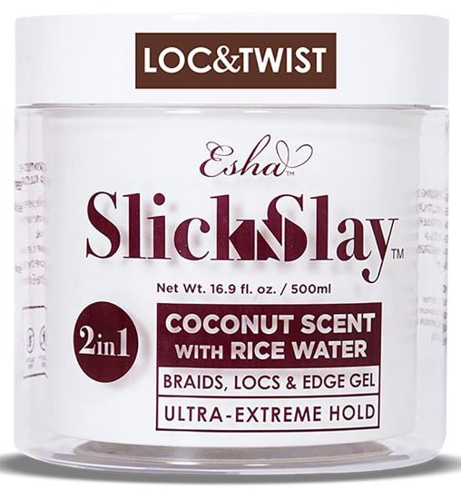 Esha Slick N Slay Braiding Gel – 3 - in - 1 Braid and Edge Gel – Ultra Extreme Hold Gel for Hair 16.9OZ - 500ml - VIP Extensions