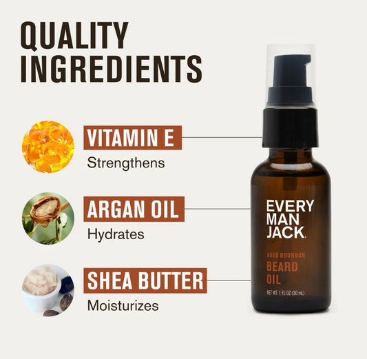 Every Man Jack Beard Oil - Moisturize & Soften Your Beard - VIP Extensions