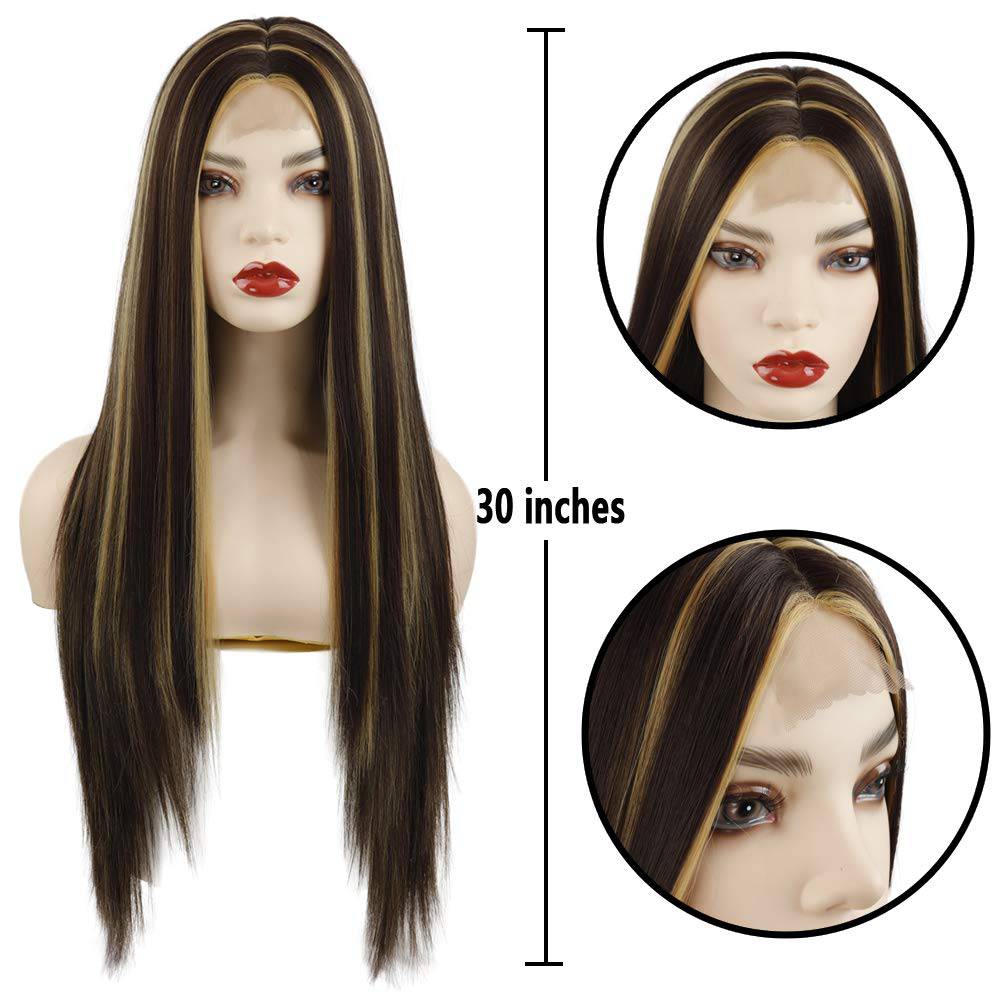 Fashion Wig with lace Straight, Heat Resistant Long Hair - VIP Extensions