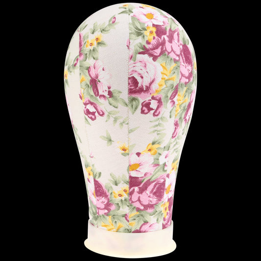 Flower Print Poly Block Canvas Head 23" - VIP Extensions