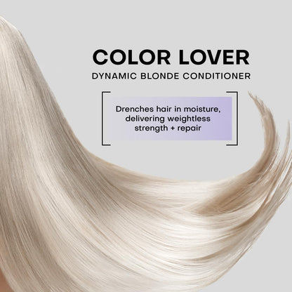 Framesi Color Lover Dynamic Blonde Conditioner, Purple Conditioner, Sulfate Free Conditioner, Color Treated Hair 16.9 Oz - VIP Extensions