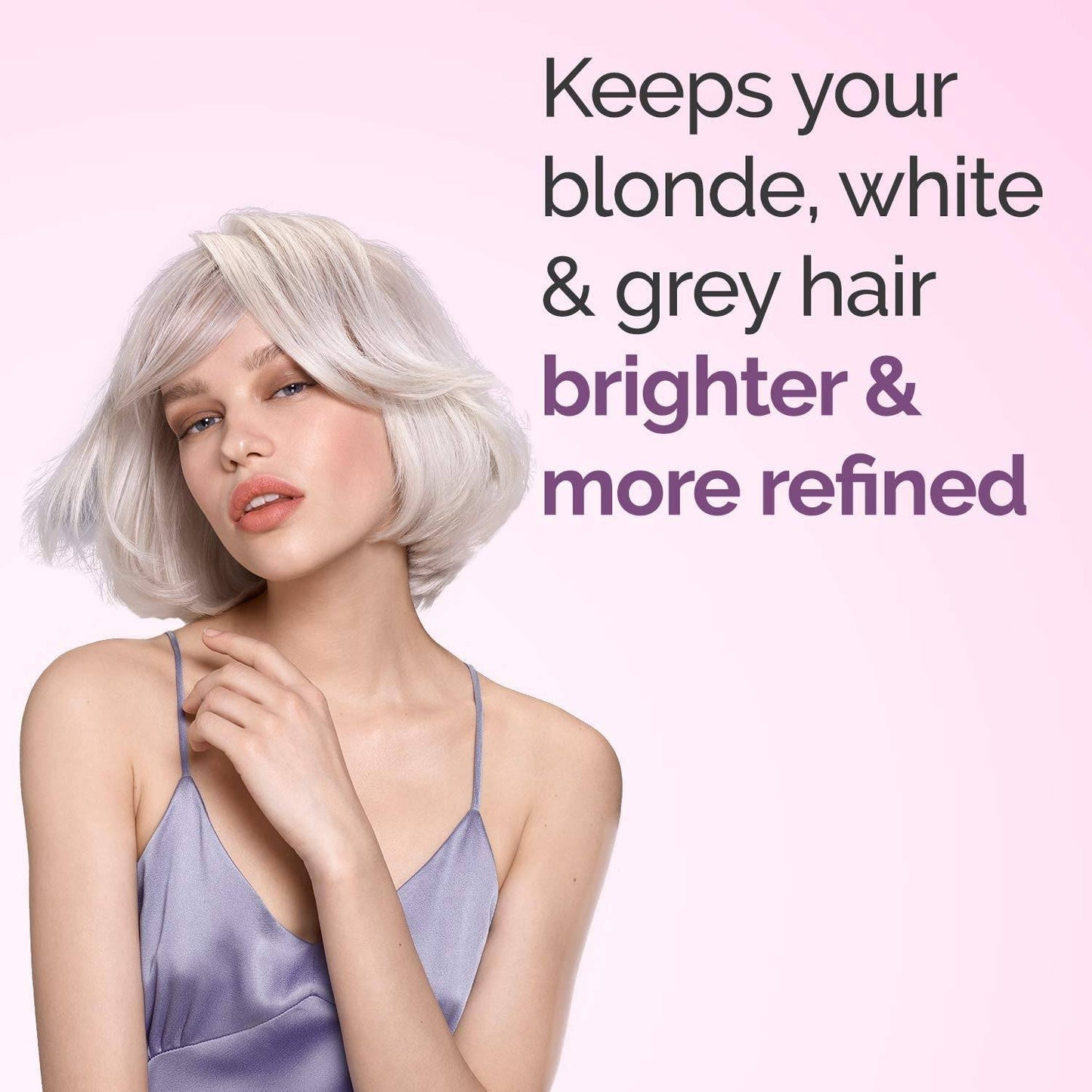 FRAMESI Color Lover Dynamic Blonde Purple Shampoo, Sulfate Free Shampoo, Color Treated Hai 16.9 Ozr - VIP Extensions