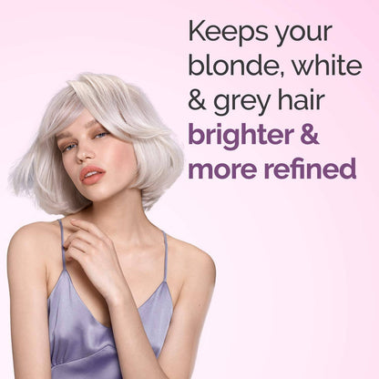 FRAMESI Color Lover Dynamic Blonde Purple Shampoo, Sulfate Free Shampoo, Color Treated Hai 16.9 Ozr - VIP Extensions