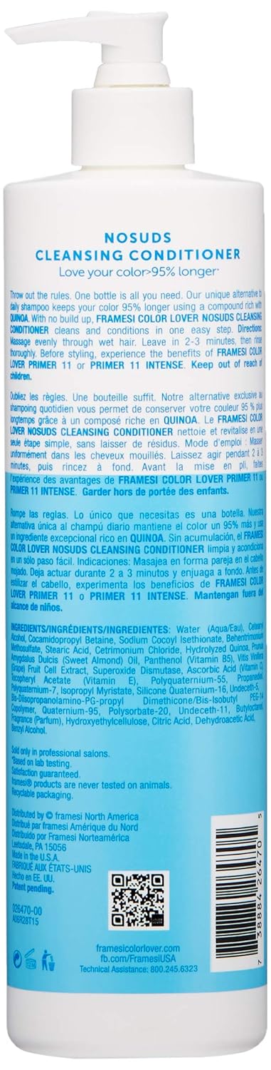 Framesi Color Lover No Suds Cleansing Conditioner, 16.9 fl oz - VIP Extensions
