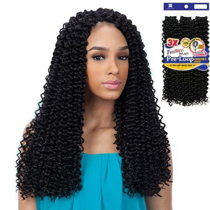FreeTress Braid 3X Pre - Loop Water Wave 16" - VIP Extensions