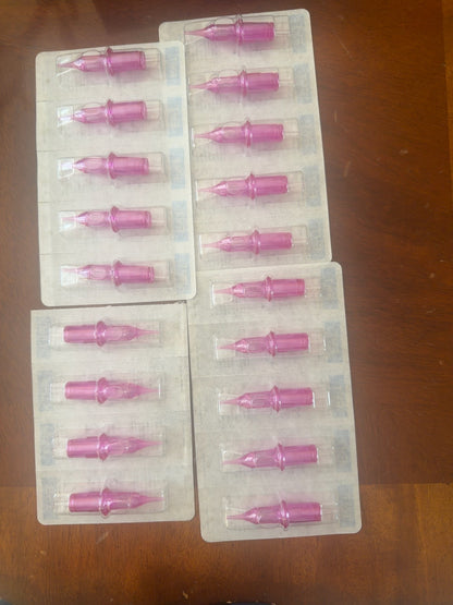 Nineteen individually sealed pink FYT Apex Pro SMP cartridges