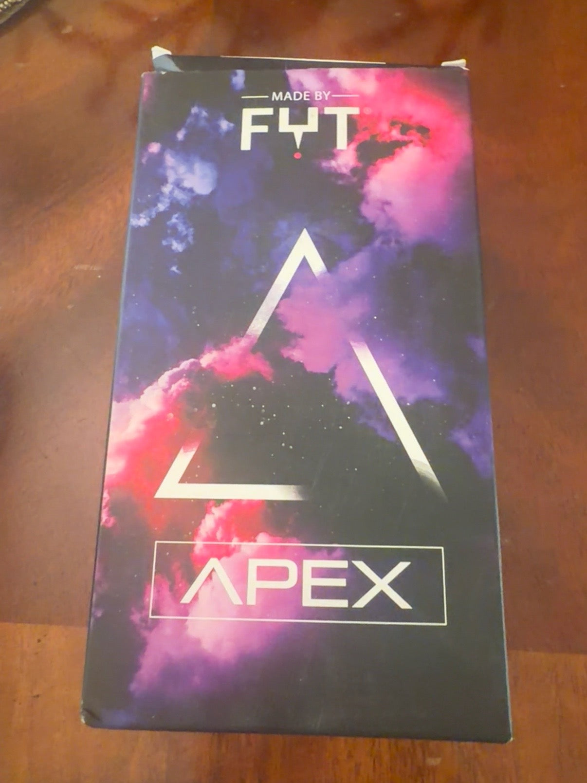 FYT Apex Pro SMP cartridge box, open with visible packaging wear