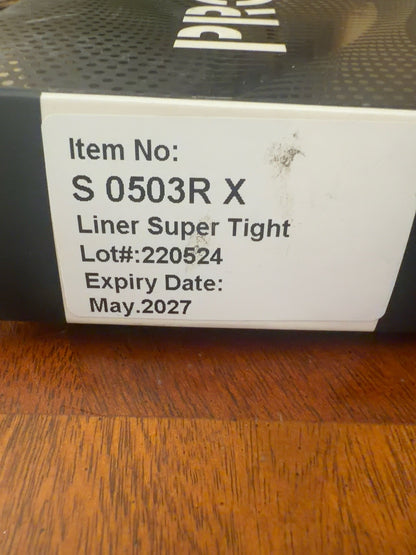 FYT Apex Pro SMP S 0503R X Liner Super Tight box label, lot 220524, expires May 2027