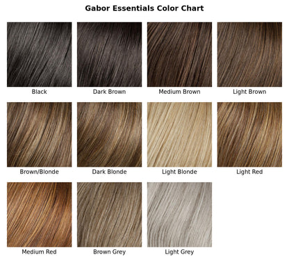 Gabor Essentials color chart - available color swatches for In Bloom wig
