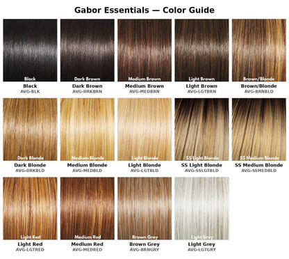 Gabor Essentials color chart - available colors