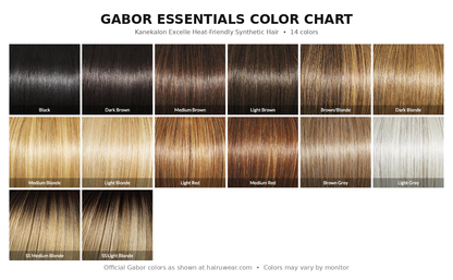 Gabor Essentials color chart