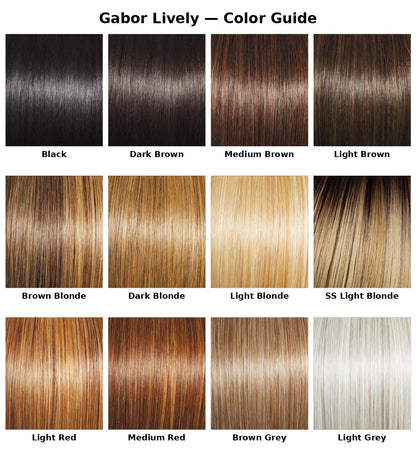 Gabor Lively color chart - available colors