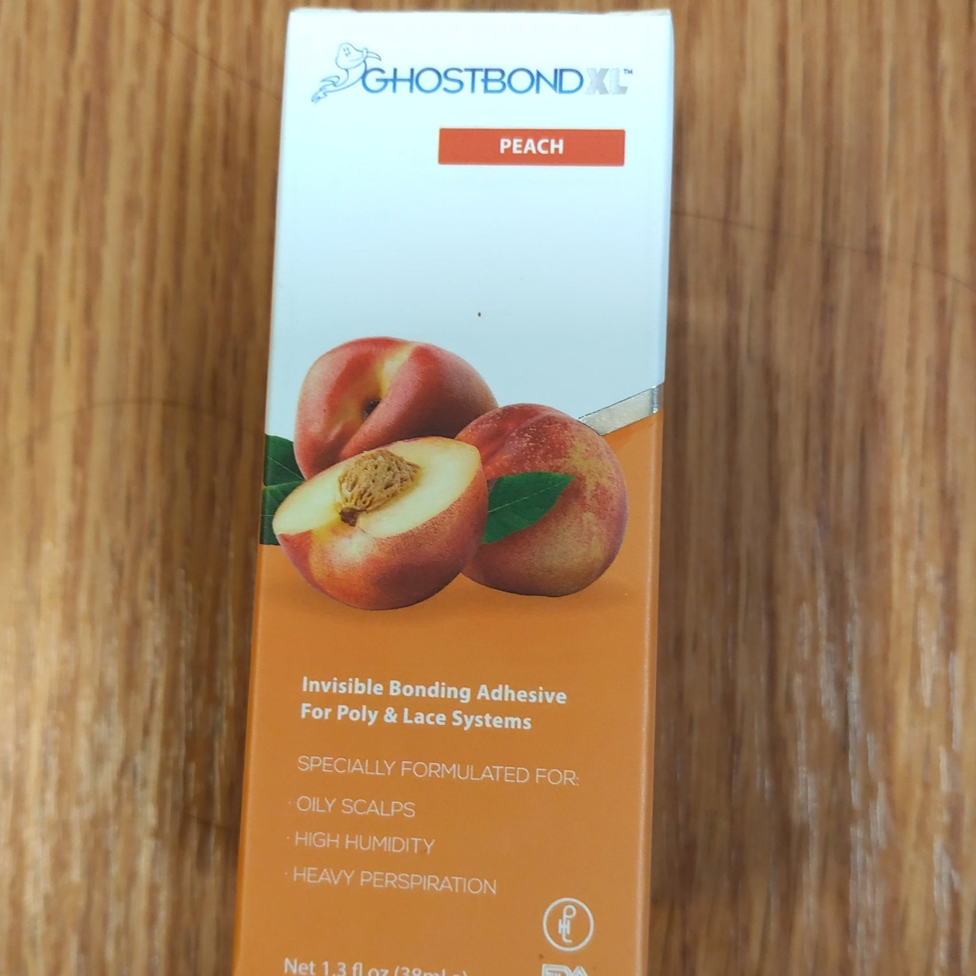 GhostBond XL Hair Replacement Adhesive - 1.3oz - Invisible Bonding Wig Glue: Extra Moisture Control Peach - VIP Extensions