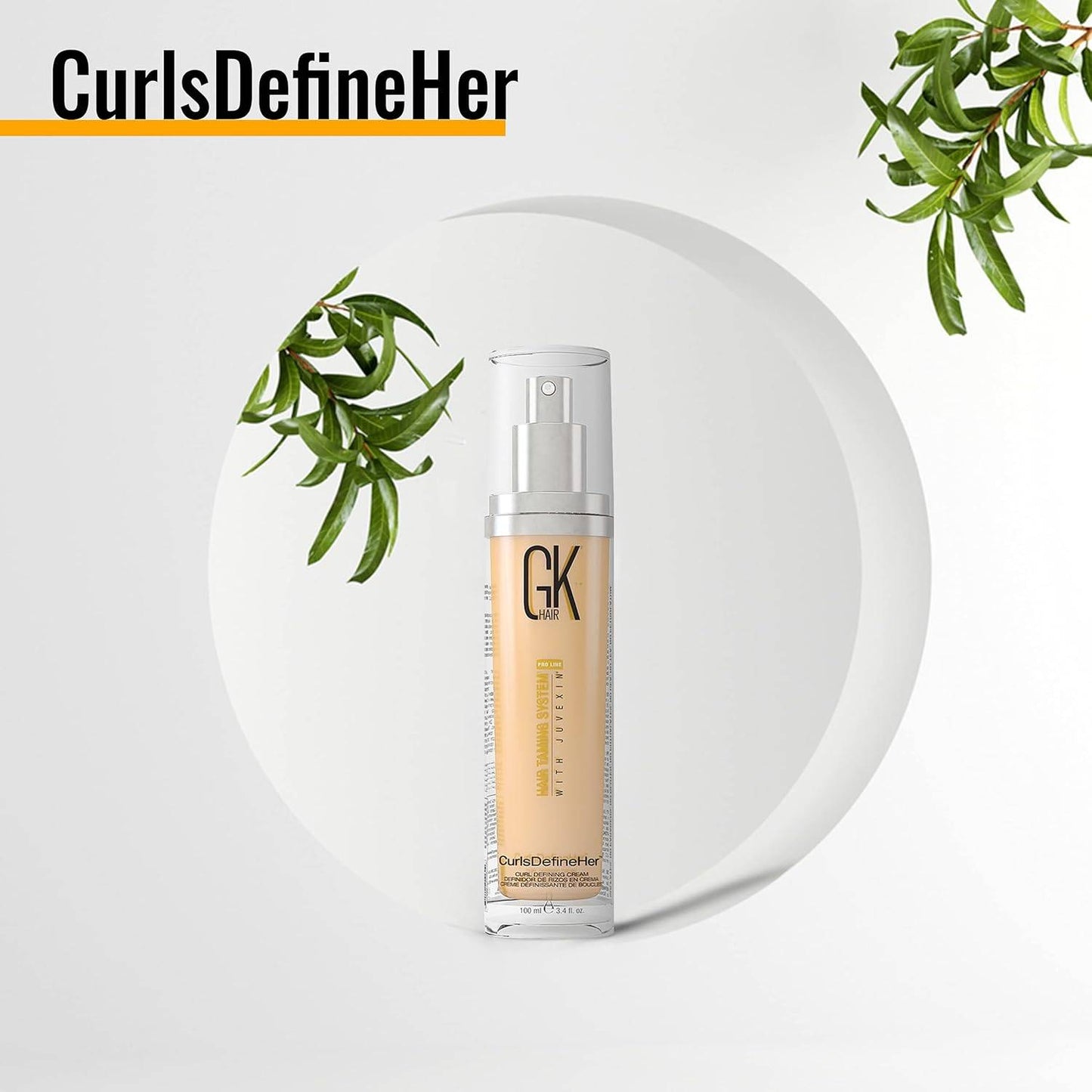 GK HAIR Global Keratin CurlsDefineHer (3.4 Fl Oz/100ml) - VIP Extensions