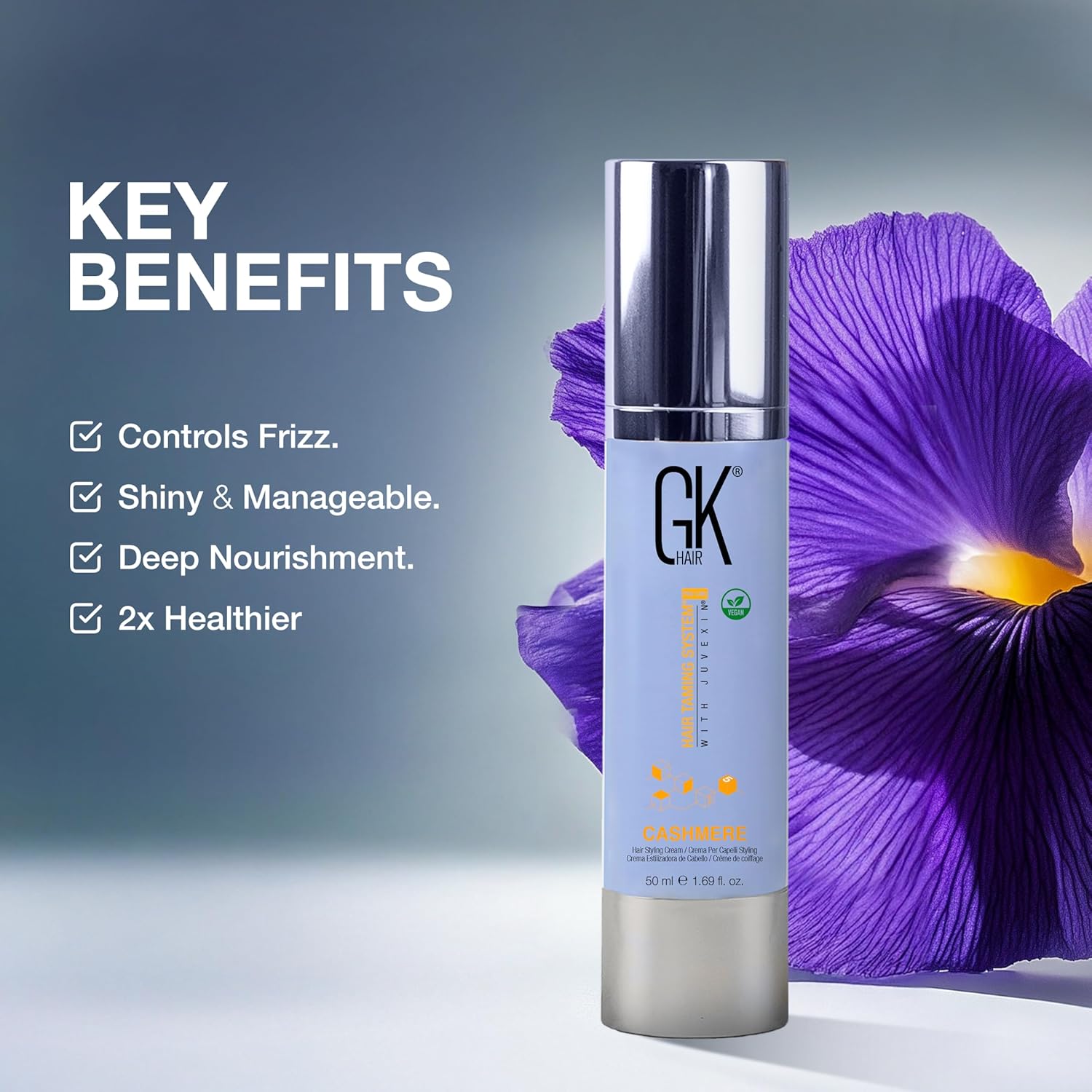 GK HAIR Global Keratin Leave in Cashmere (1.69 Fl Oz/50ml) - VIP Extensions
