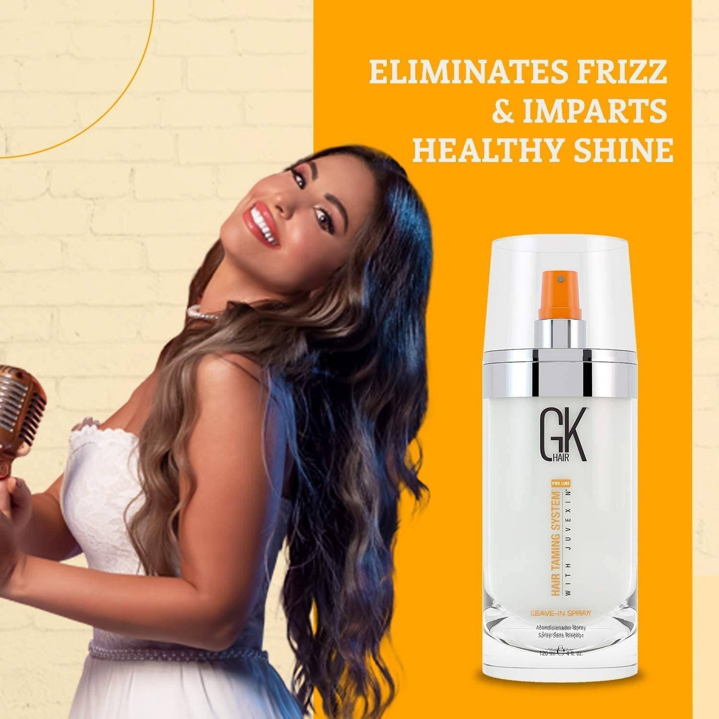 GK HAIR Global Keratin Leave In Conditioner Hair Spray (4 Fl Oz - VIP Extensions