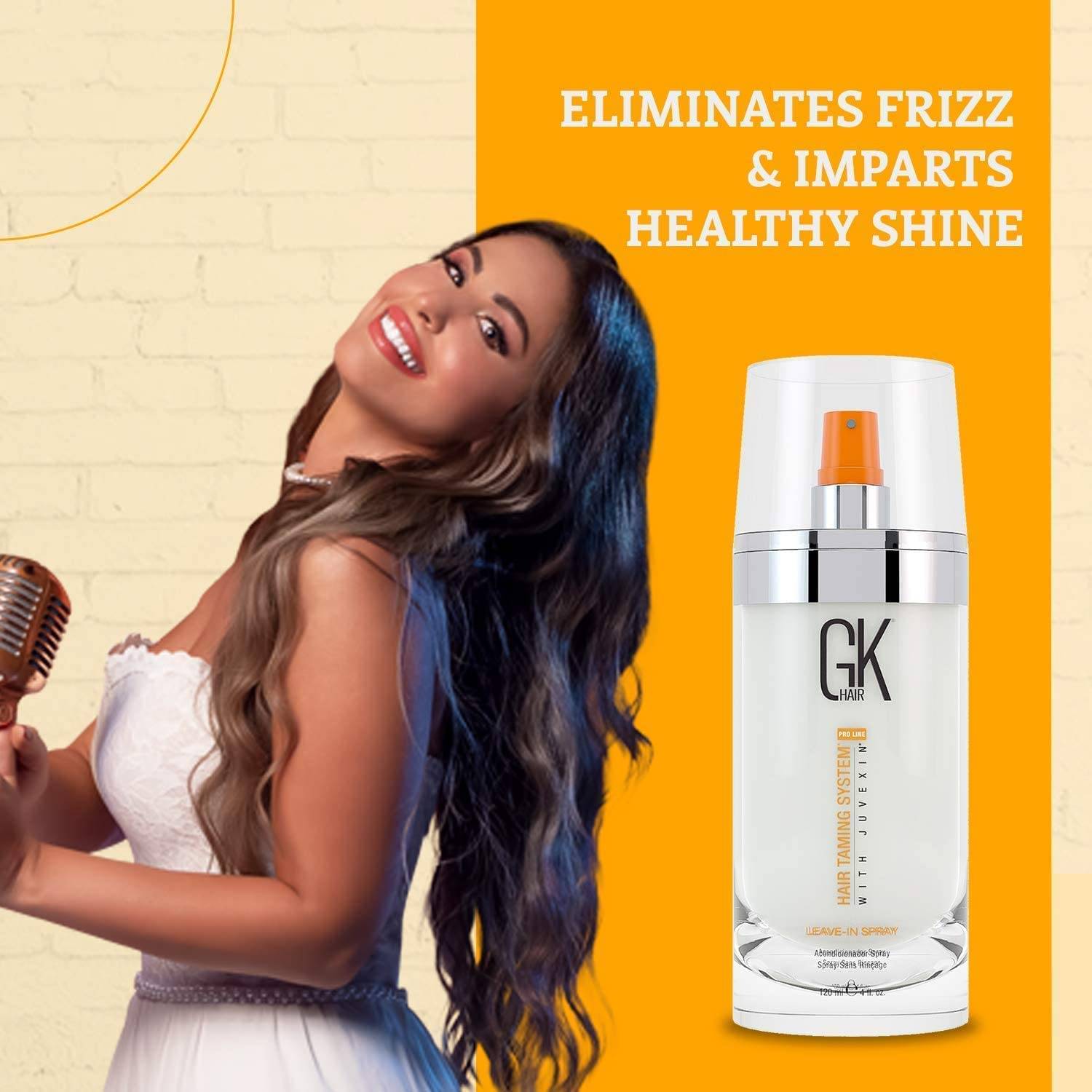 GK HAIR Global Keratin Leave In Conditioner Hair Spray (4 Fl Oz - VIP Extensions