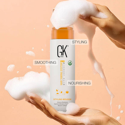 GK HAIR Global Keratin Volumizing Hair Styling Mousse (8.5 Fl Oz/250ml) - VIP Extensions