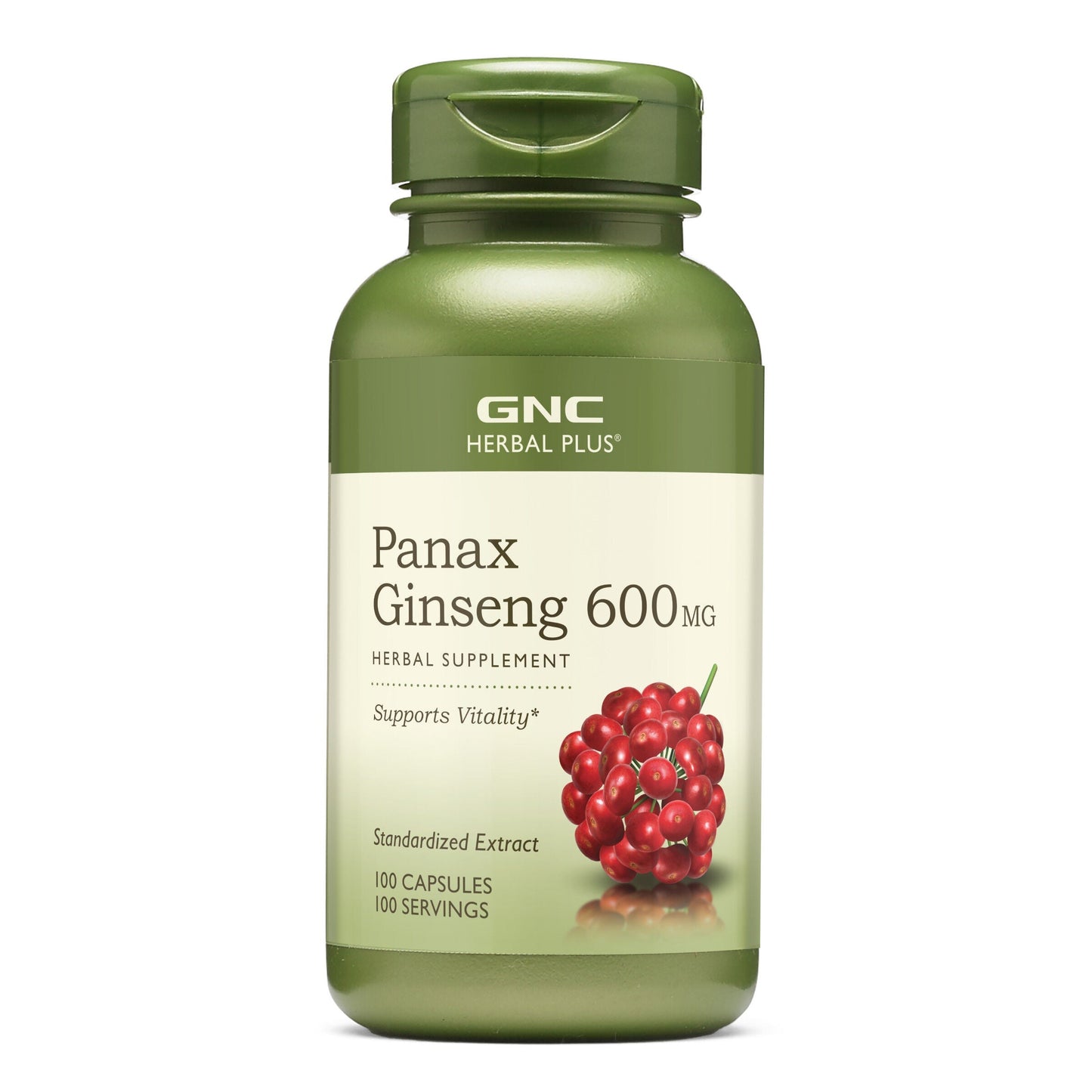 GNC Herbal Plus Panax Ginseng 600 mg, 100 capsules