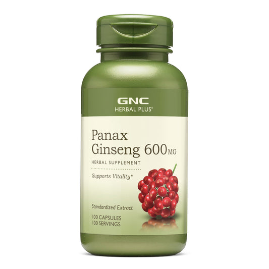 GNC Herbal Plus Panax Ginseng 600 mg, 100 capsules
